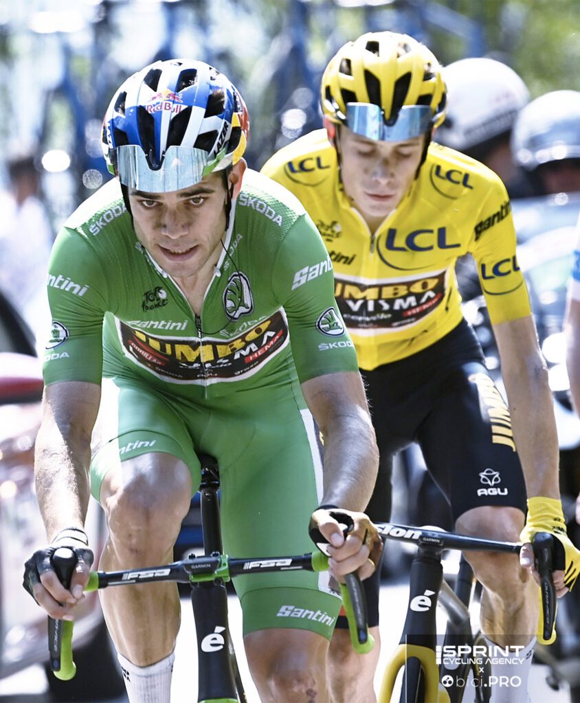 Van Aert, Vingegaard e Pogacar ad Hautacam