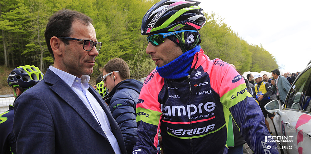 Diego Ulissi assieme a Davide Cassani