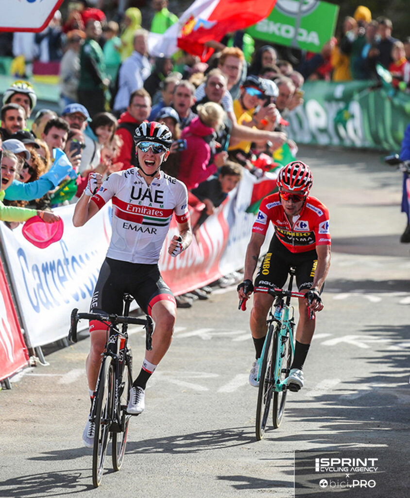 Vuelta Espana 2019, Tadej Pogacar, Primoz Roglic, Monumento Vaca Pasiega