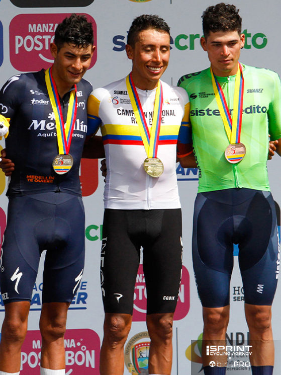 Sul podio con Bernal, il secondo Camargo e il terzo Castillo. Quarto Einer Rubio della Movistar