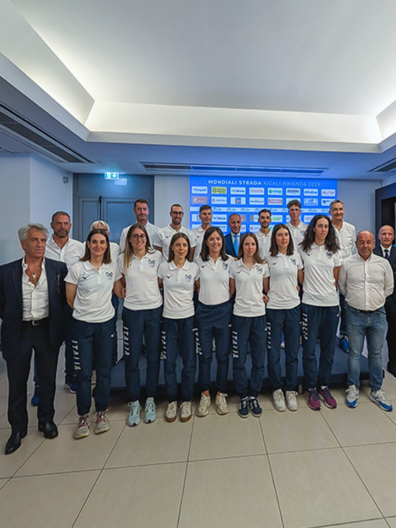 Barale (prima da sinistra) non si aspettava la chiamata, ma farà di tutto per ripagare la fiducia (foto Federciclismo)