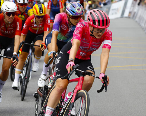 Letizia Borghesi è nata il 16 ottobre 1998 a Cles. Vanta una vittoria al Giro Donne 2019 a Carate Brianza