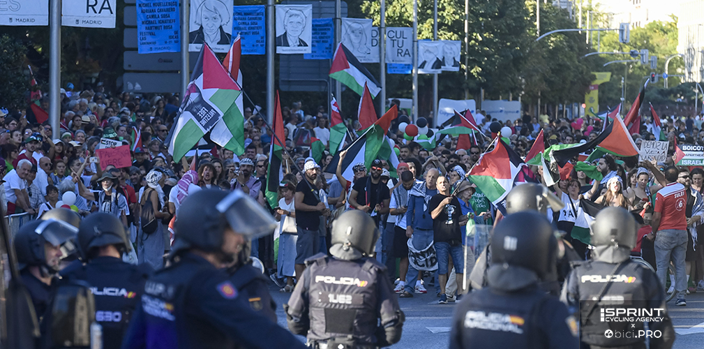 Vuelta 2025 proteste Madrid