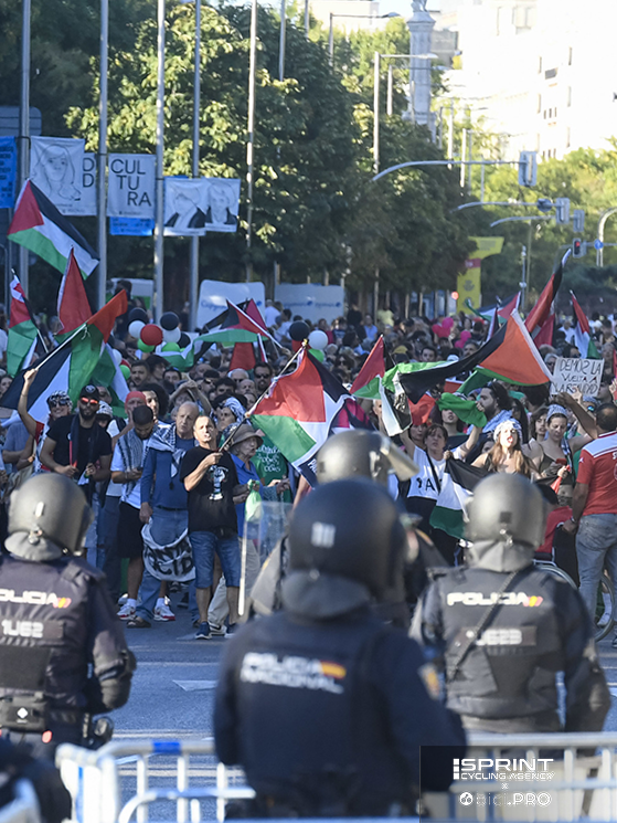 Vuelta 2025 proteste Madrid