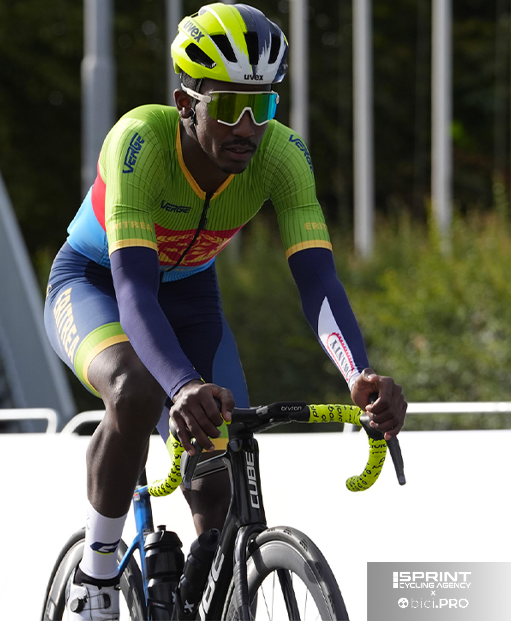 Campionati del mondo Zurigo 2024, Biniam Girmay, allenamento