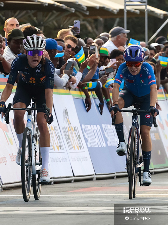 Campionati del mondo Kigali 2025, strada donne U23,  Paula Blasi, Eleonora Ciabocco
