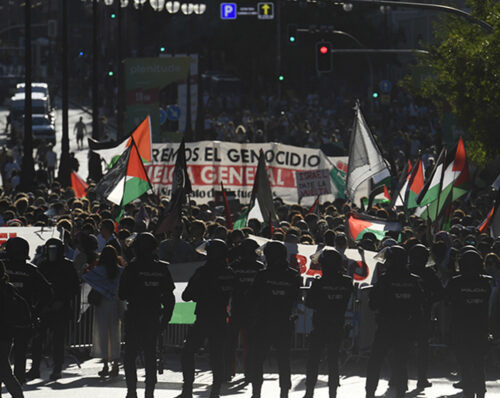 Vuelta Espana 2025, ultima tappa MAdrid, protesta pro Palestina, disordini, tappa annullata