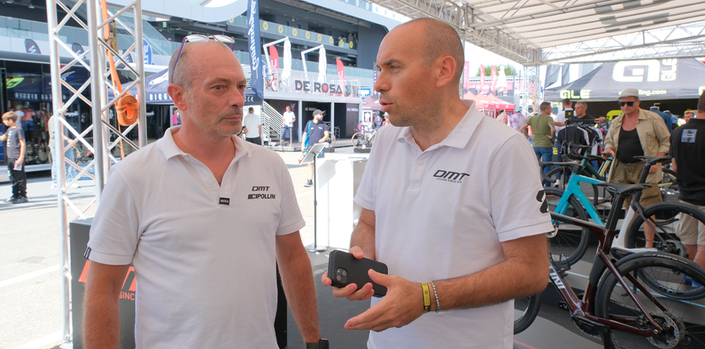 Andrea Saporetti, Digital Project Manager Dmt, con Nicola Minali