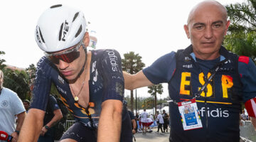 Campionati del mondo Kigali 2025, Juan Ayuso, massaggiatore Pablo Lluna