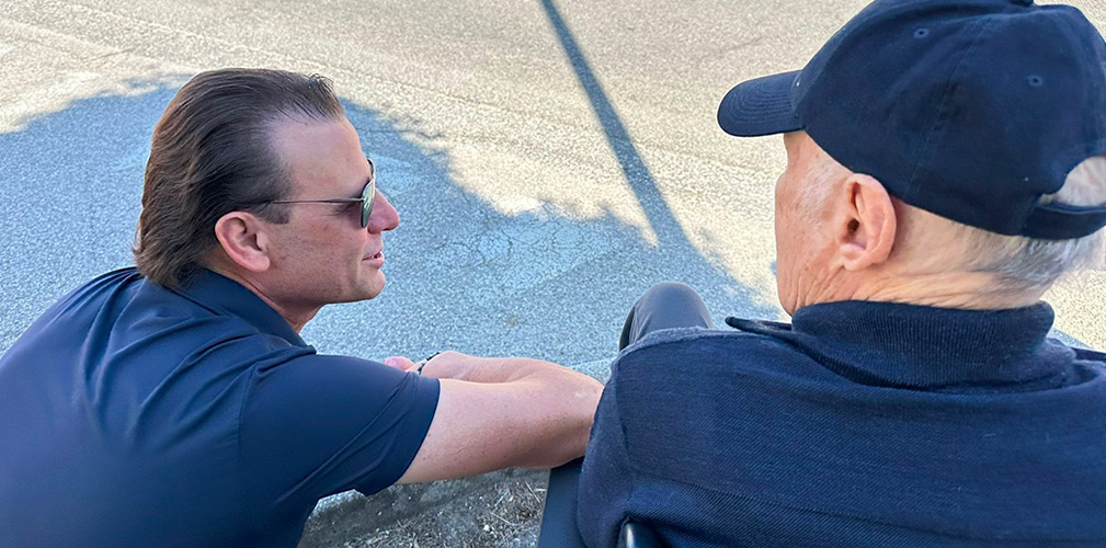 Visita Alessandro PEtacchi a casa di Giancarlo Ferretti (immagine Instagram)