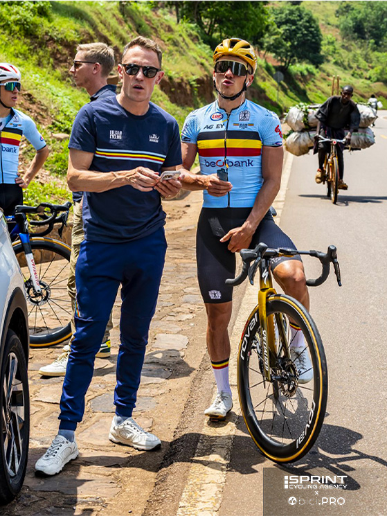 Campionati del mondo Kigali 2025, Remco Evenepoel, allenamenti su strada