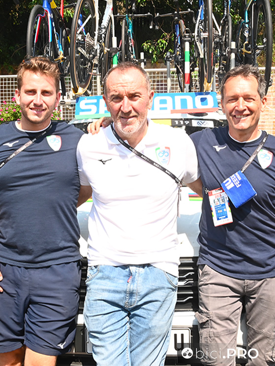 Campionato del mondo Kigali 2025, prova su strada professionisti, Foccoli, Archetti, Pellicioli: meccanici azzurri