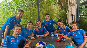 Campionati del mondo, Kigali 2025, squadra azzurra professionisti allenamento