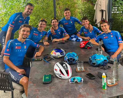 Campionati del mondo, Kigali 2025, squadra azzurra professionisti allenamento