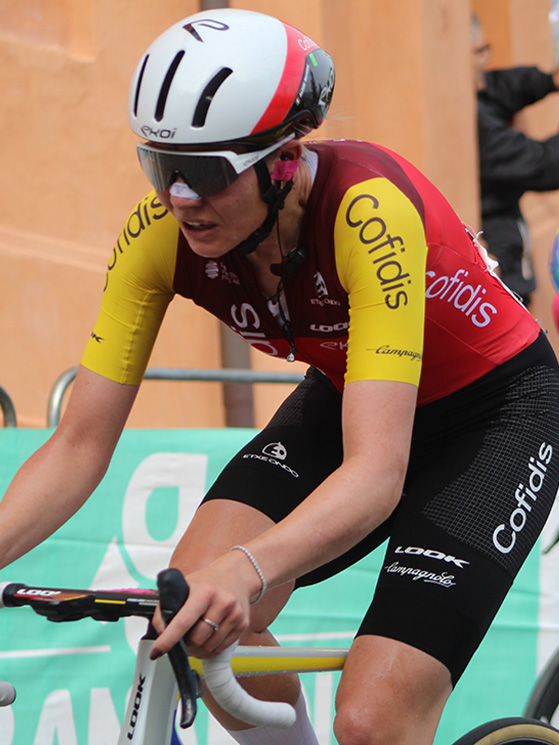 Alzini è convinta che Consonni possa battere l'attuale Wiebes, credendo maggiormente in se stessa (foto Felicia Bonati)