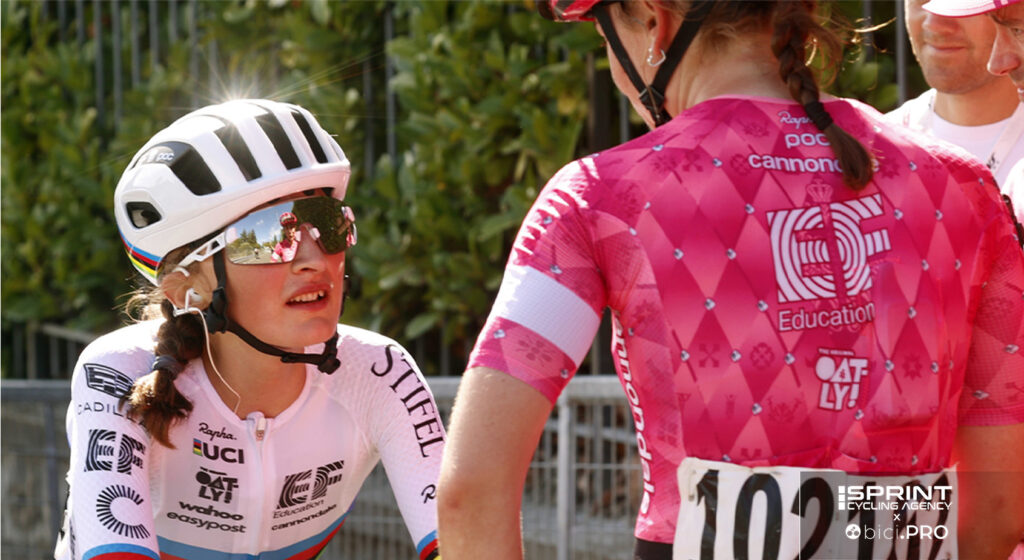 La Vallieres insieme a Letizia Borghesi. Oggi in squadre diverse, ma sempre molto amiche