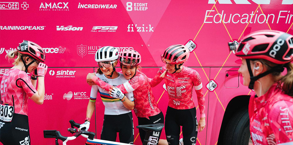 La Vallieres è all'EF Education Oatly dal 2022. All'inizio ha aiutato la Borghesi ad ambientarsi, anche con la lingua inglese