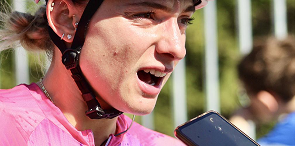 Chiara si è detta onorata che Mondini, diesse della SD-Worx, l'abbia indicata come possibile anti-Wiebes (foto Felicia Bonati)