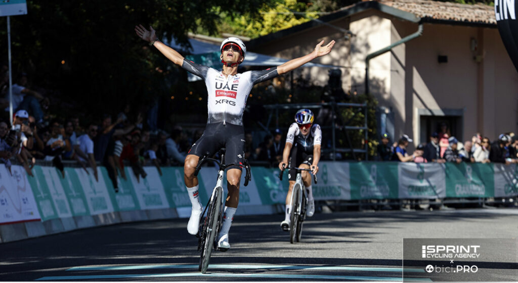 Isaac Del Toro conquista il Giro dell'Emilia. 14a vittoria stagionale, 88a della UAE nel 2025