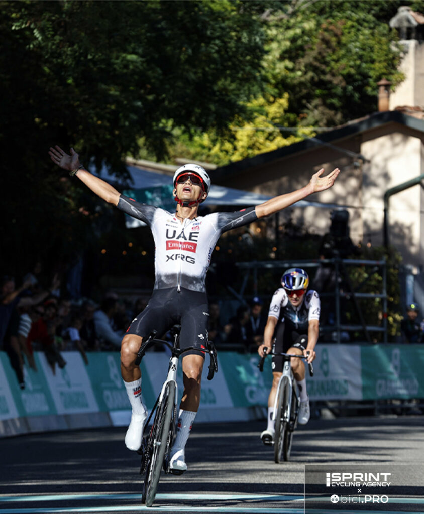 Isaac Del Toro conquista il Giro dell'Emilia. 14a vittoria stagionale, 88a della UAE nel 2025