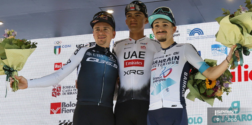 Martinez completa il podio del Giro dell'Emilia, mentre per la UAE è il successo numero 88 in stagione