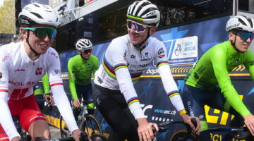 Campionati europei, Francia 2025, Tadej Pogacar, allenamento sul percorso