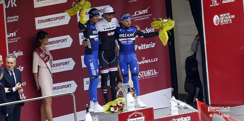 Strade Bianche 2016, Sdnek Stybar, Fabian Cancellara, Gianluca Brambilla