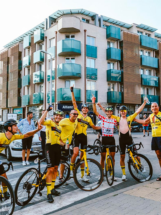 Due tappe vinte da Cataldo al Tour of Bulgaria, scortato da Lucca, De Totto, Rigatti, Cozzani e Piccini (foto SC Gragnano)