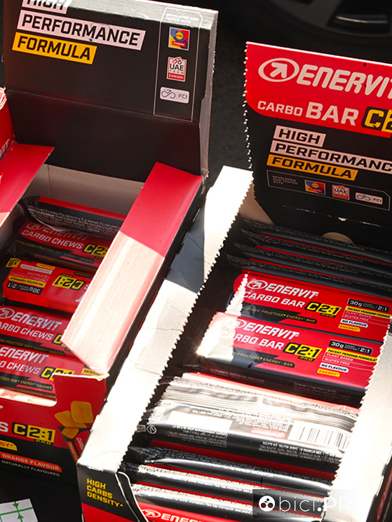 Campionati del mondo Kigali 2025, barrette Enervit