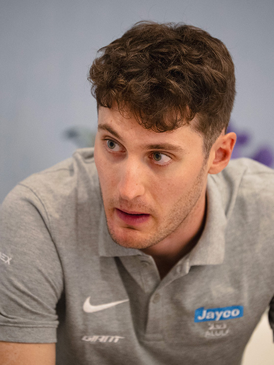 Visite mediche Jayco AlUla, Irriba di Torino, FIlippo Conca (foto Matteo Secci)