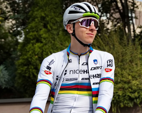 Tadej Pogacar, maglia iridata