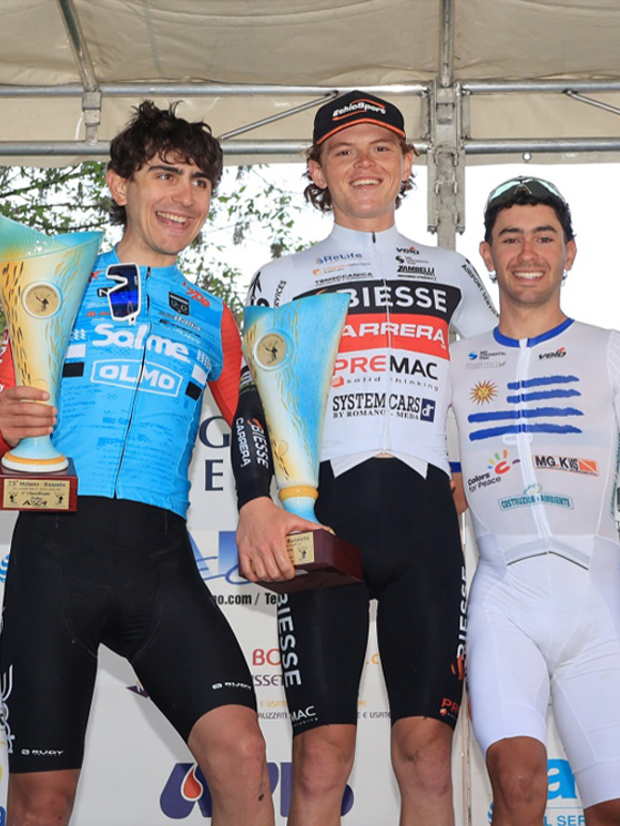 Podio Milano-Busseto 2025 Dario Igor Belletta, Solme Olmo (Photors.it)