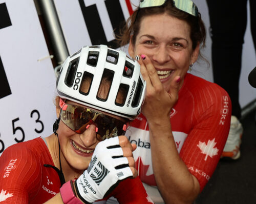 Campionato del mondo Kigali 2025, Magdeleine Vallieres, Canada, campionessa del mondo con Alison Sydor dopo la vittoria