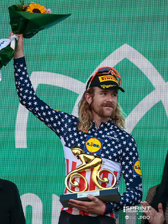 Giro di Lombardia 2025, Quinn Simmons, podio per il Premio Todisco