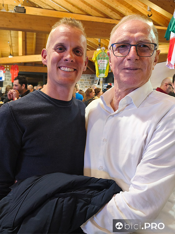 Alla festa era presente tutto lo staff del CTF Friuli: da Bressan (nella foto) a Boscolo, fino ai preparatori