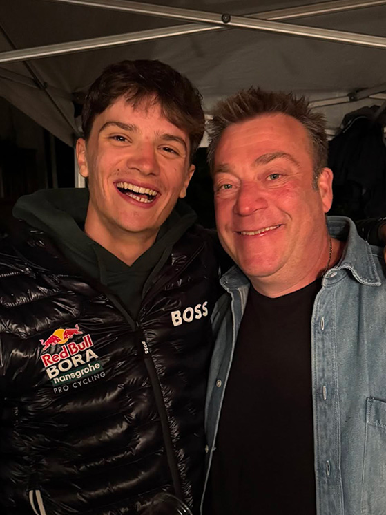 Giulio Pellizzari ha partecipato alla festa per Stefano Casagranda