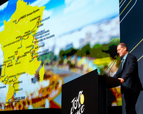 Presentazione Tour de France 2025, Parigi, Christian Prudhomme (foto A.S.O./ Maxime Delobel)