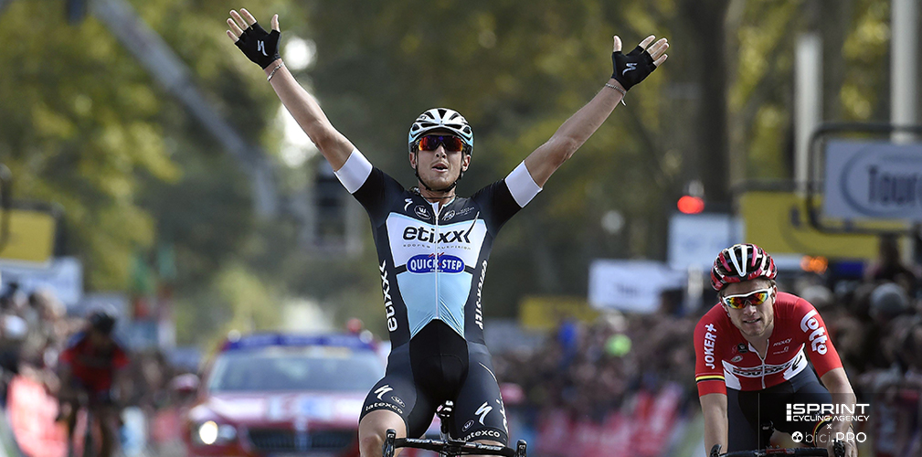 Parigi-Tours 2015, Matteo Trentin vince la prima a 26 anni