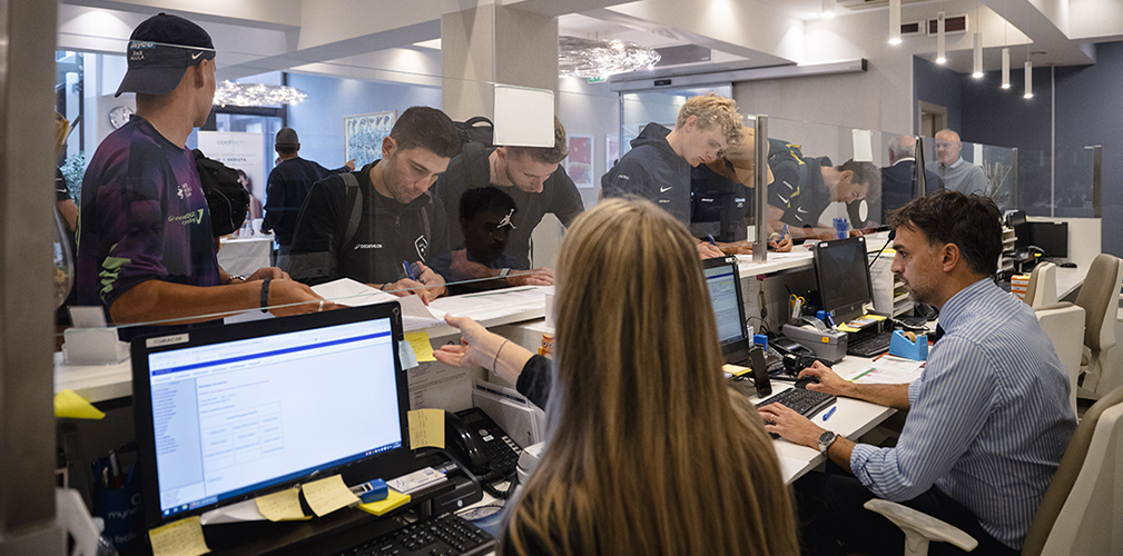 Visite medico Team Jayco AlUla 2025, Torino, Centro IRRIBA, Andrea Vendrame (foto Matteo Secci)
