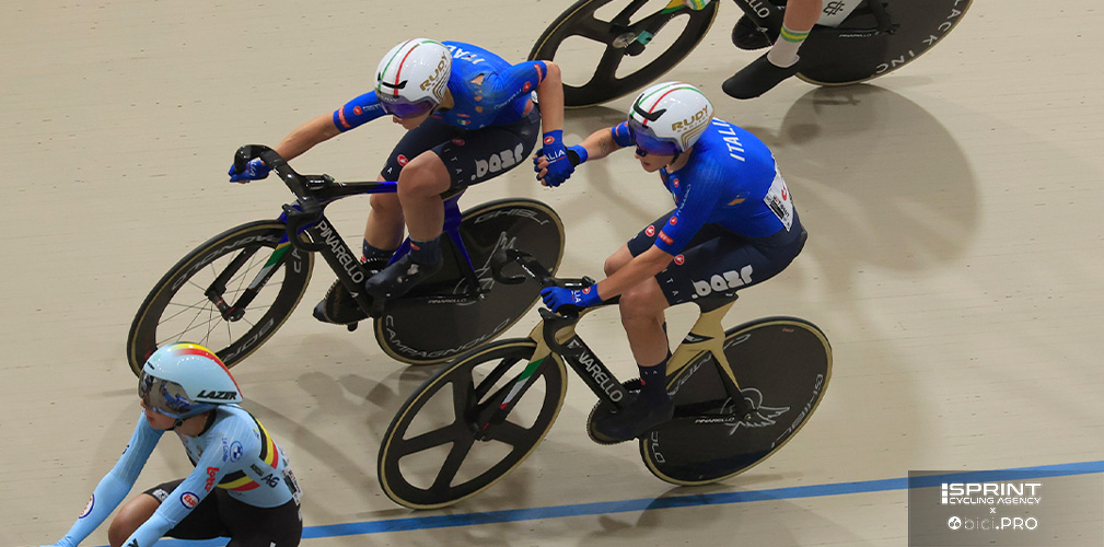 Dopo l'oro del quartetto, per Guazzini e Consonni c'è stata da correre la madison