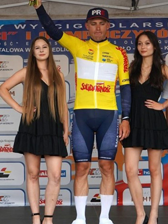 Il polacco Marceli Boguslawski, vincitore della Course Cycliste de Solidarnosc nel suo Paese