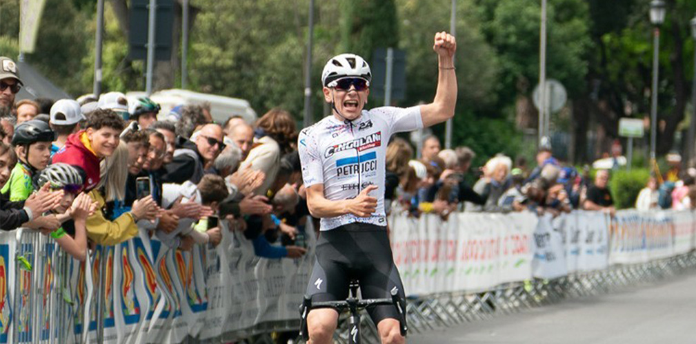 Alessiani vincitore del Liberazione a Roma. Un fisico già definito, che lo fa emergere in molti ambiti tecnici