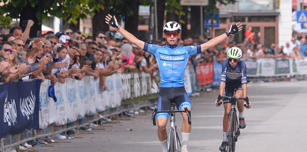 Maks Olenik vincitore della Coppa d'Oro su Keun, suo connazionale. Gli sloveni hanno vinto più gare in Italia (foto Mosna)
