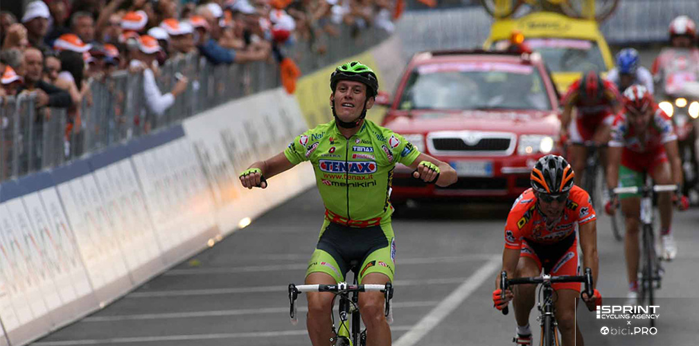 Gabriele Bosisio vincitore su Emanuele Sella. Era il 2007, una delle ultime edizioni del Giro del Lazio