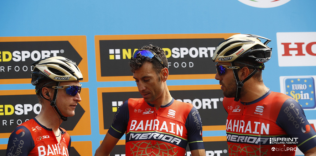 Insieme a Nibali e Colbrelli. In quegli anni la Bahrain aveva una forte impronta italiana