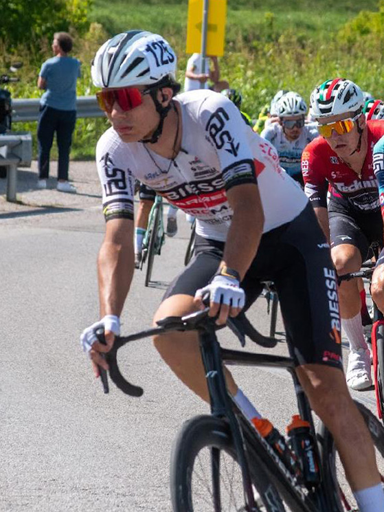 Su strada Grimod ha militato nella Biesse Carrera. Nel 2026 passerà alla Solme Olmo