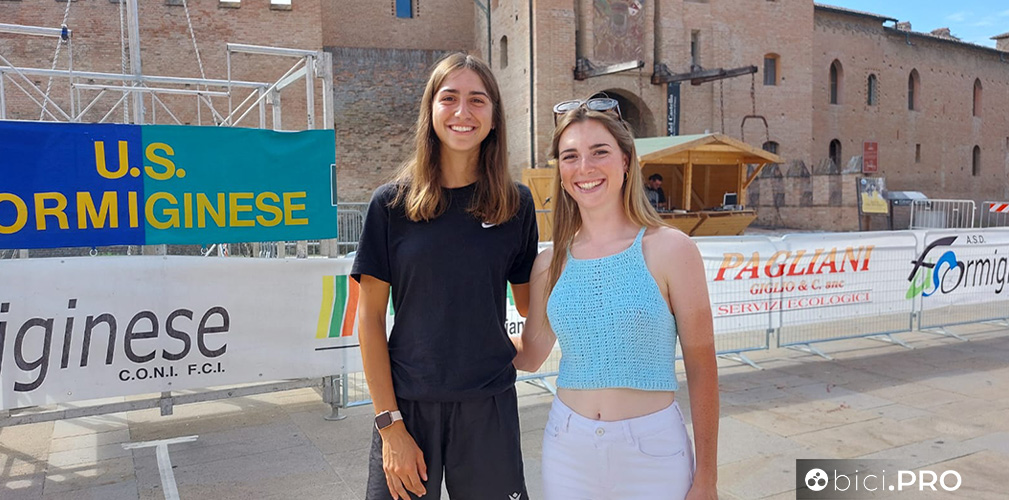 Quando può Masetti (qua assieme alla collega Eleonora La Bella) partecipa sempre alle gare organizzate dal suo comitato provinciale