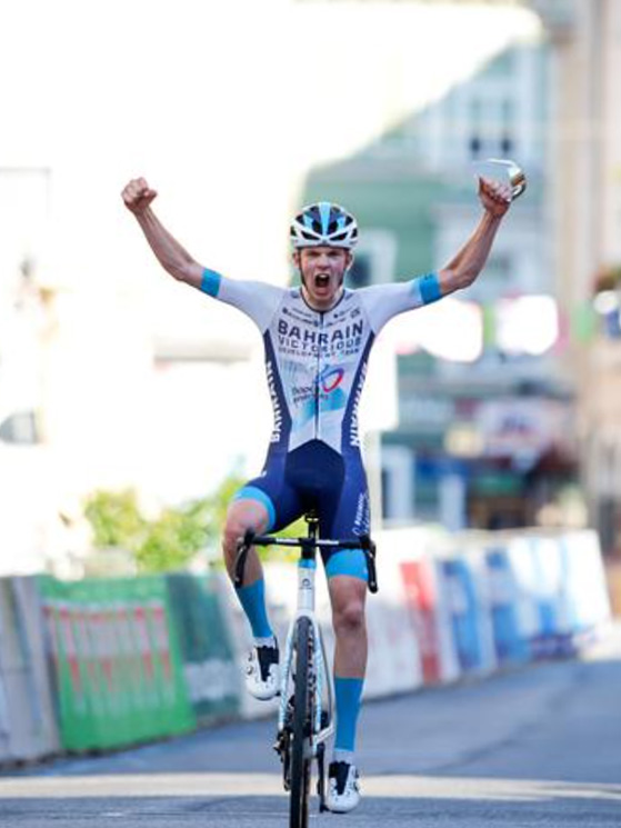 Il trionfo ai campionati nazionali di Slovenia, del tutto inaspettato per lui ancora U23 (foto Luka Kotnik)