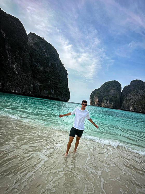 Il tempo di rientrare dalle vacanze in Thaiandia e per Conca è ripresa la preparazione (immagine Instagram)