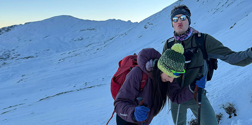 Conca ha affrontato l'escursione dopo tre ore di bici al mattino (immagine Instagram)